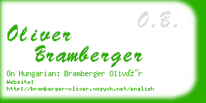 oliver bramberger business card